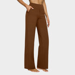 Calista™ | Dámské volné kalhoty hnědé barvy | Pantalons | Elora Praha