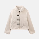 Aldona™ – Elegantní Krátká Fleece Bunda | | Elora Praha