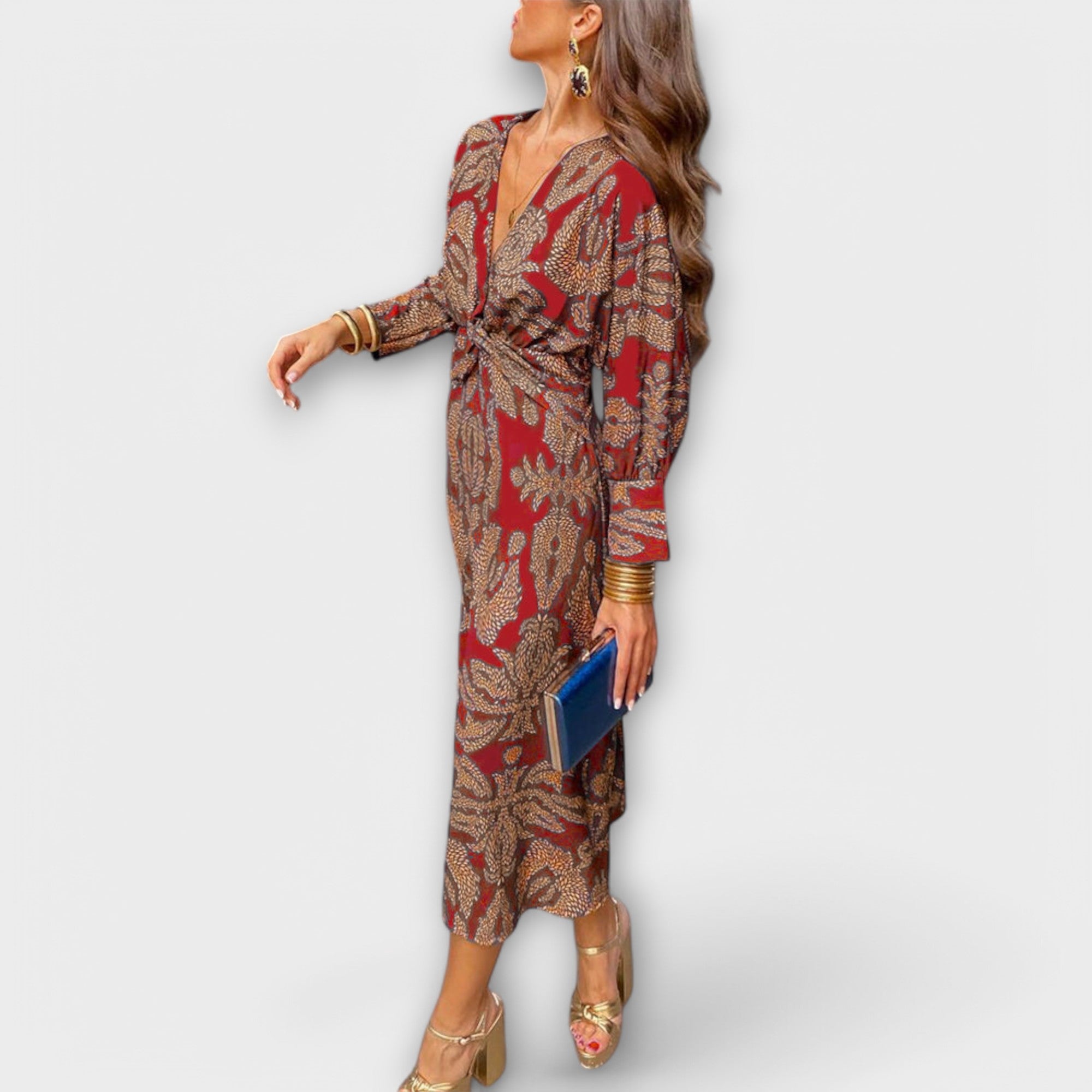 Oriana - Elegantní šaty s dlouhými rukávy
