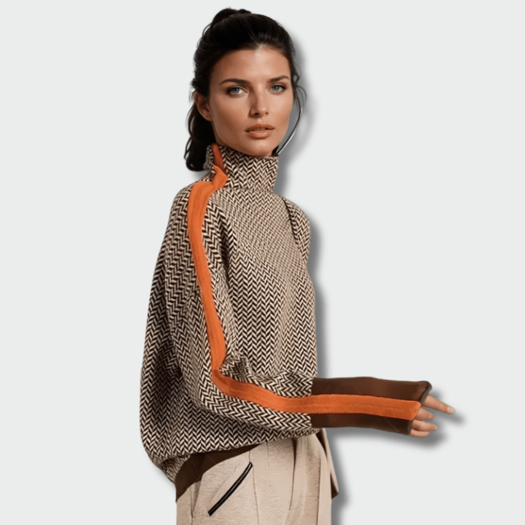 Simona™ – Svetr s kontrastními pruhy | | Elora Praha