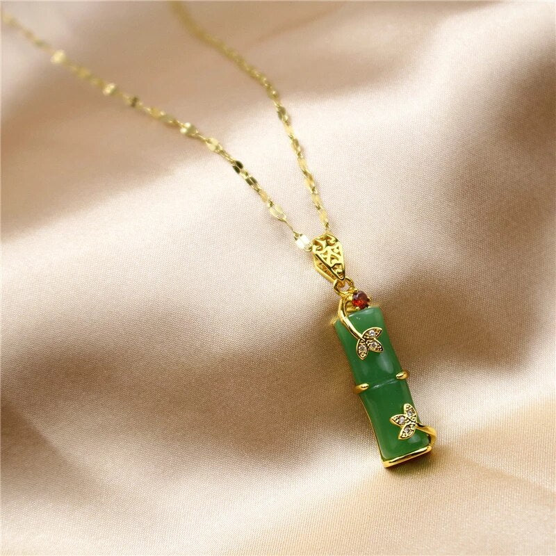 Jade-Amuletový náhrdelník