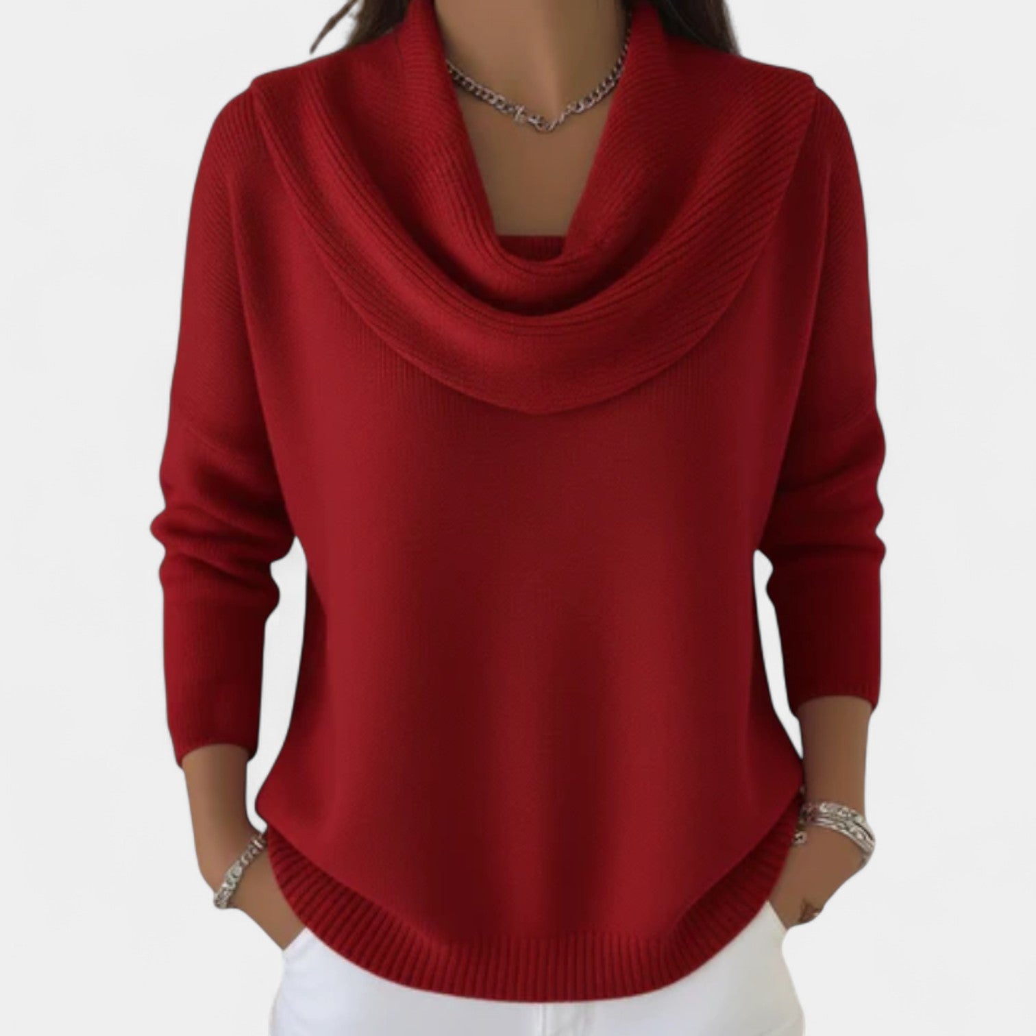 Eliza – Elegantní svetr s volným límcem