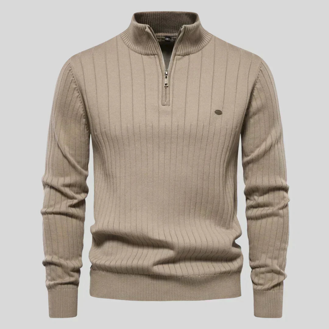 Martin – Elegantní Svetr se Zipem u Krku | | Elora Praha