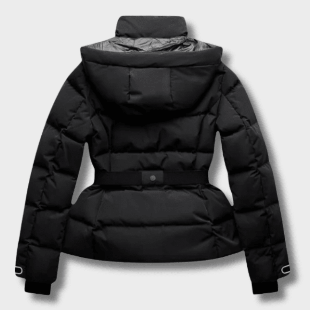 Dina™ – Elegantní Puffer Bunda s Páskem | | Elora Praha