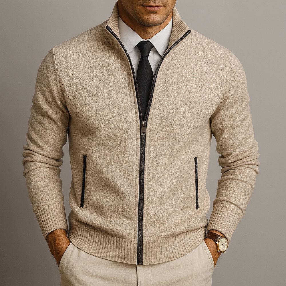 Jake – Cardigan s zipem z merino vlny | | Elora Praha