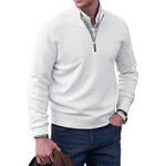 Martin – Luxusní Pulovr s Polo Zipem pro Muže | | Elora Praha