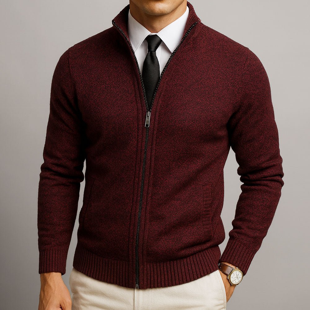 Jake – Cardigan s zipem z merino vlny | | Elora Praha