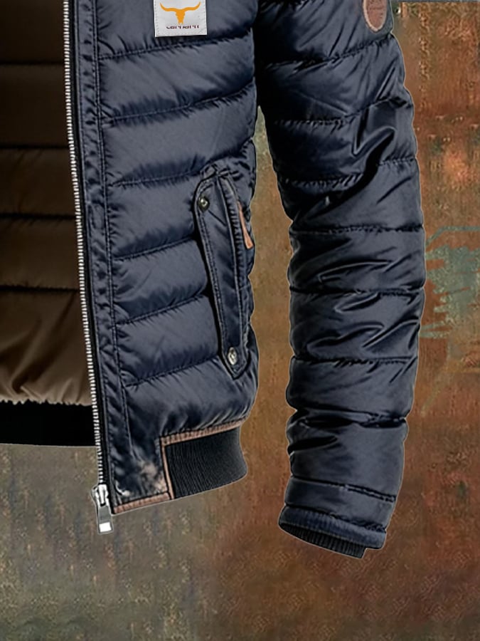Erik™ - Stylová Vintage Puffer Bunda | | Elora Praha