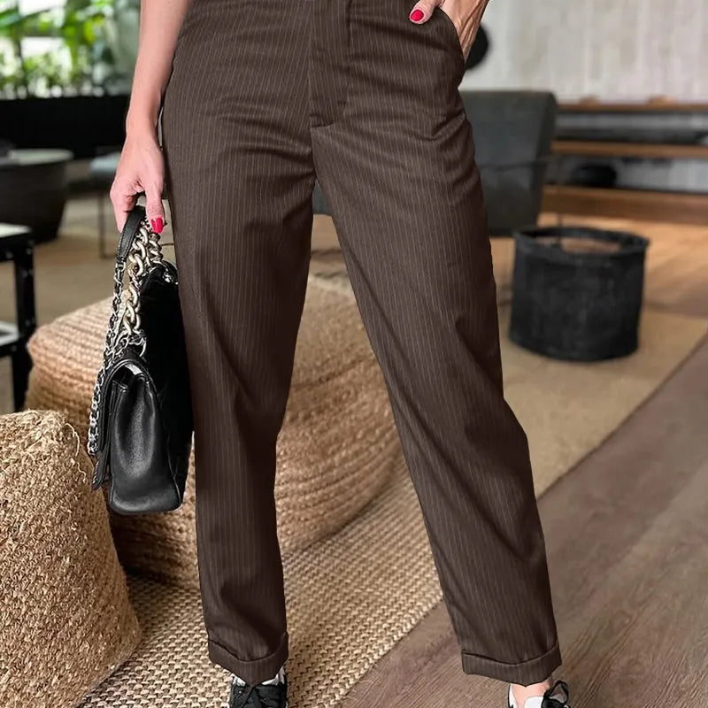 Kotryna™ - Elegantní, postavu zvýrazňující kalhoty s páskem