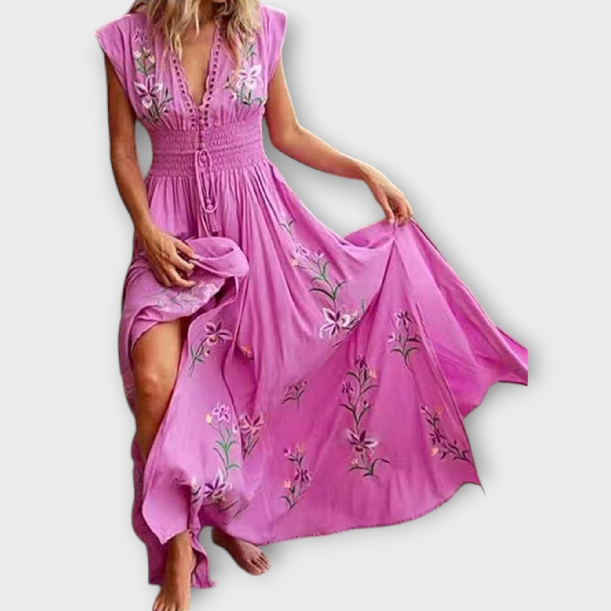 Felizia – Boho šaty s okouzlující výšivkou