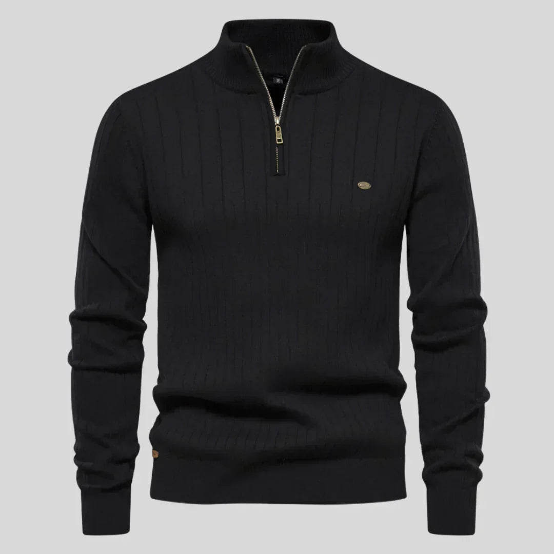 Martin – Elegantní Svetr se Zipem u Krku | | Elora Praha
