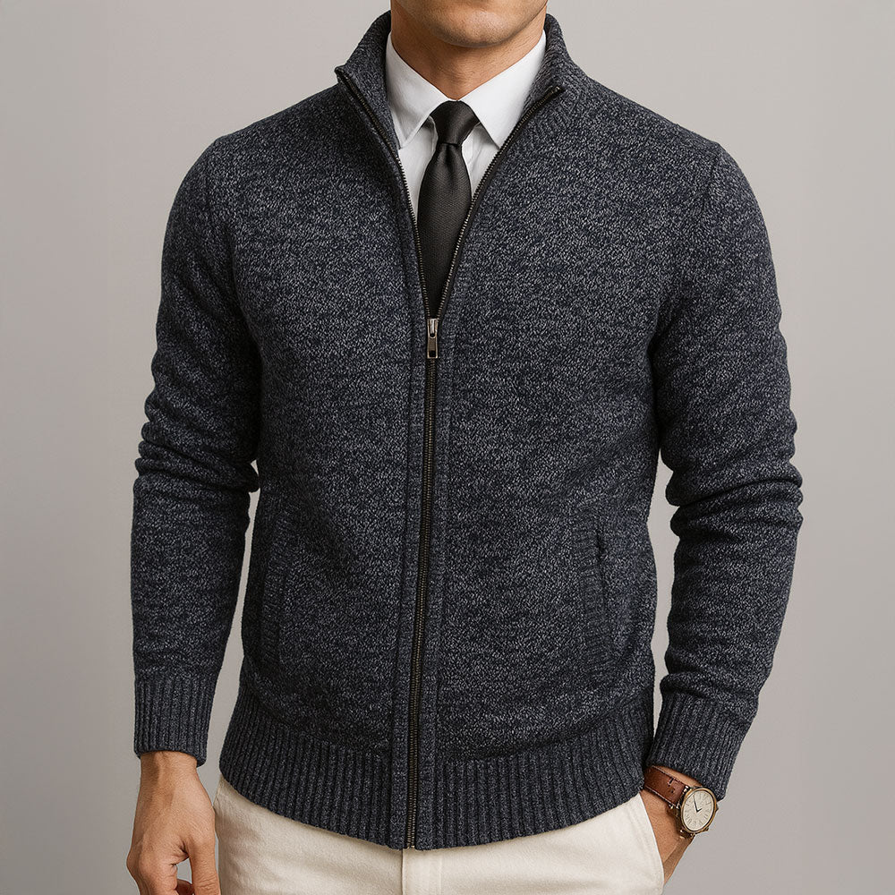Jake – Cardigan s zipem z merino vlny | | Elora Praha