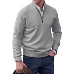 Martin – Luxusní Pulovr s Polo Zipem pro Muže | | Elora Praha