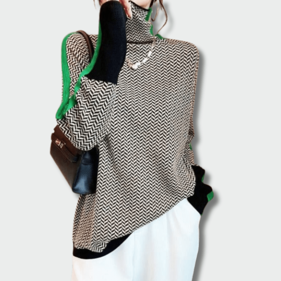 Simona™ – Svetr s kontrastními pruhy | | Elora Praha
