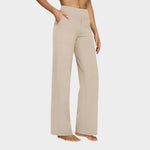 Calista™ | Dámské volné kalhoty hnědé barvy | Pantalons | Elora Praha