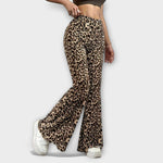Berenice™ - Bootcut leopardí kalhoty | | Elora Praha