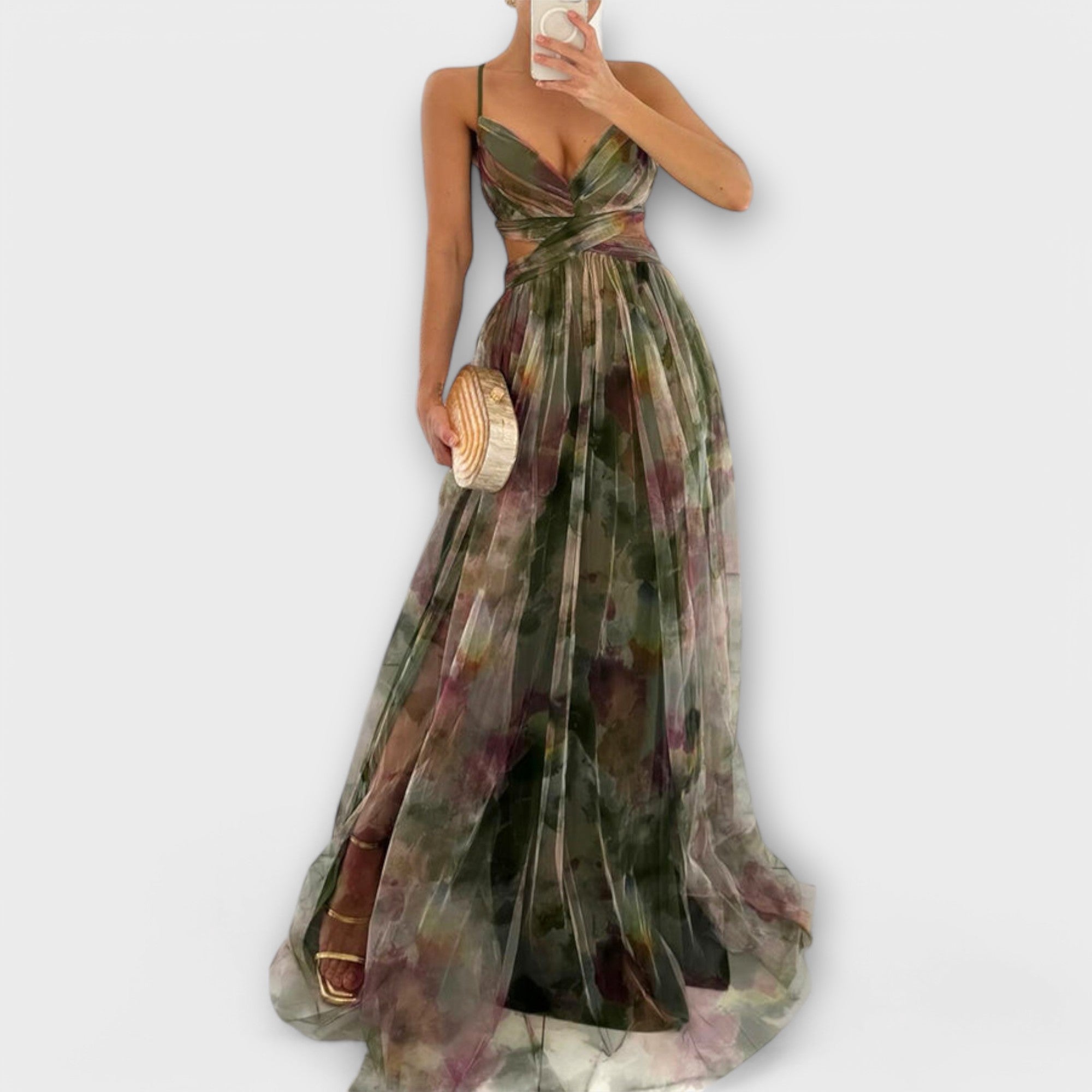 Annai Mesh Maxi Šaty - Elegantní a Přiléhavé