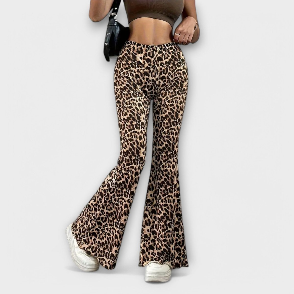 Berenice™ - Bootcut leopardí kalhoty | | Elora Praha