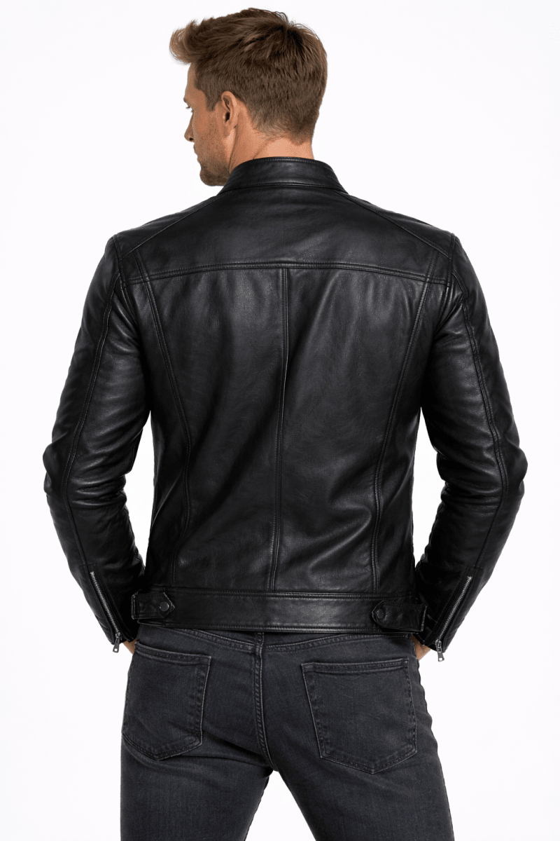 Viktor – Casual Kožená Bunda Nadčasový Design | | Elora Praha