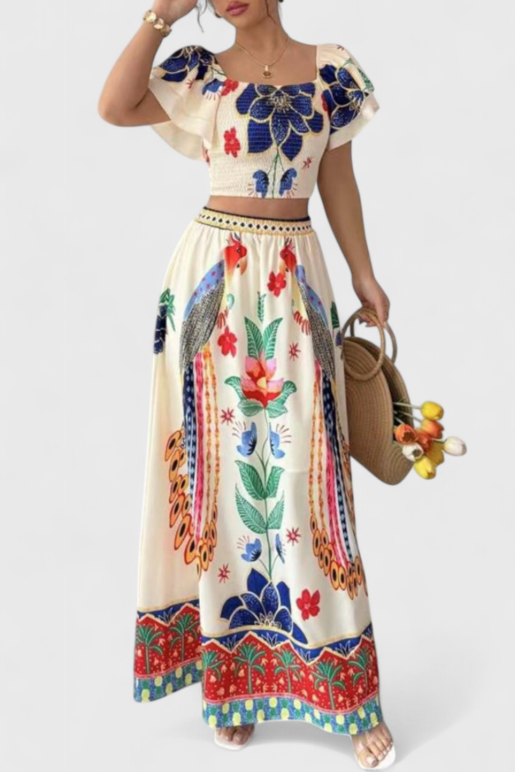 Itzel Boho komplet s etnickými vzory | | Elora Praha
