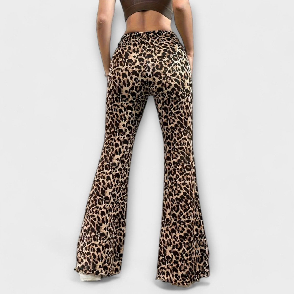 Berenice™ - Bootcut leopardí kalhoty | | Elora Praha