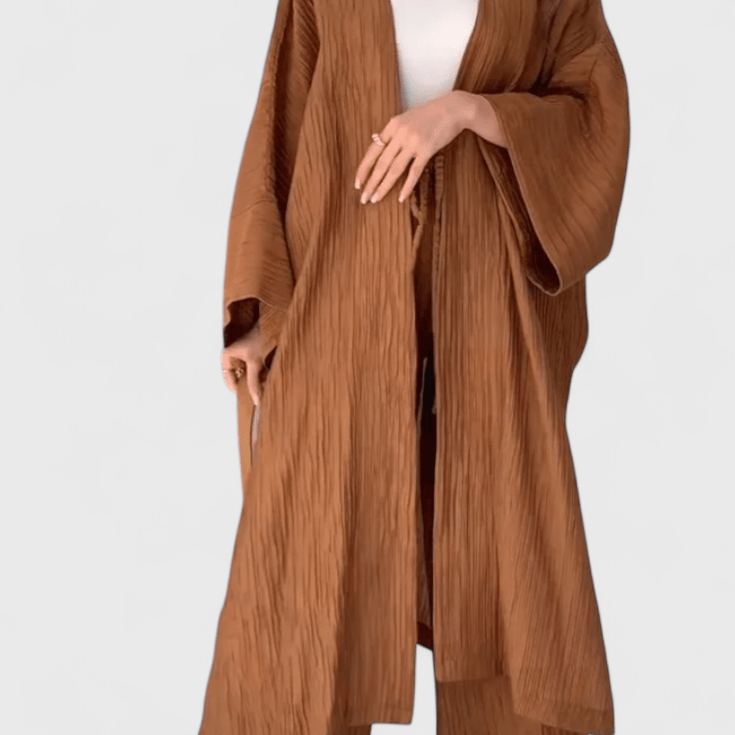 Kaspický dvoudílný relaxační set s dlouhým kimono | | Elora Praha