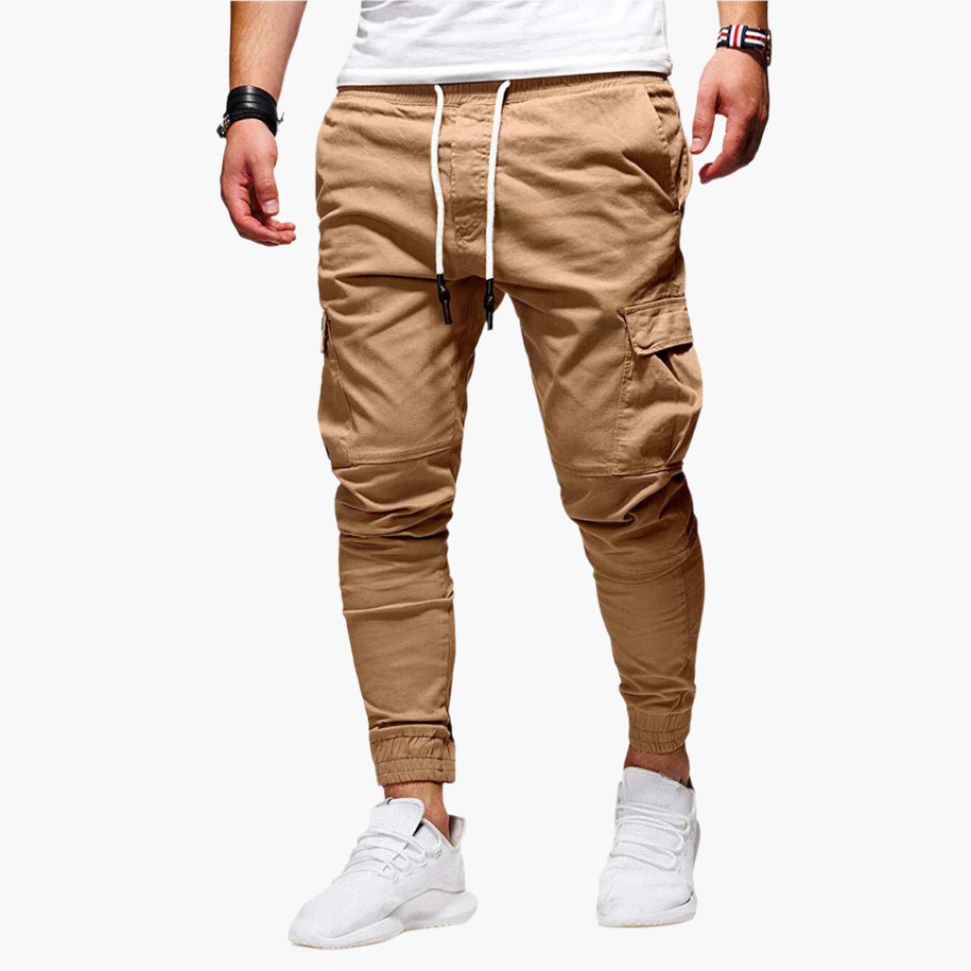 Tomáš – Pánské Cargo Joggingové Kalhoty – Moderní Streetwear Volnočasové Kalhoty s Kapsami a Elastickým Pasem, Outdoor & Každodenní Použití | | Elora Praha