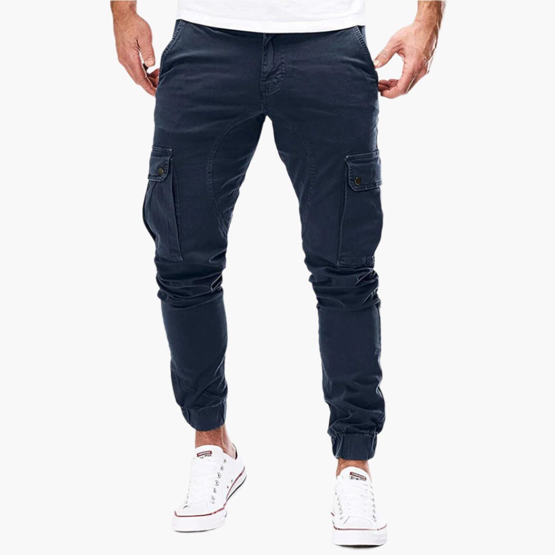 Tomáš – Pánské Cargo Joggingové Kalhoty – Moderní Streetwear Volnočasové Kalhoty s Kapsami a Elastickým Pasem, Outdoor & Každodenní Použití | | Elora Praha