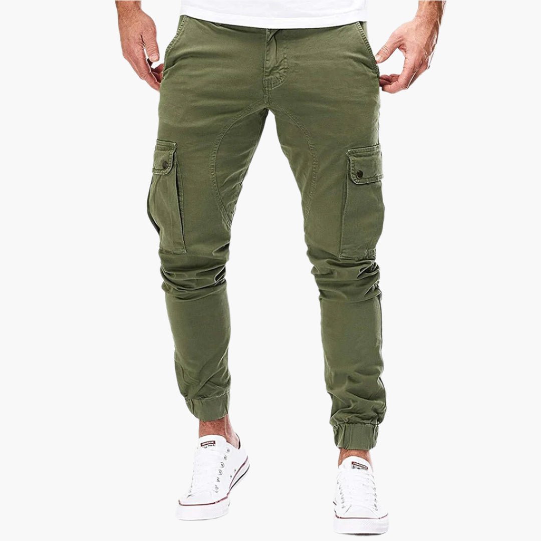 Tomáš – Pánské Cargo Joggingové Kalhoty – Moderní Streetwear Volnočasové Kalhoty s Kapsami a Elastickým Pasem, Outdoor & Každodenní Použití | | Elora Praha