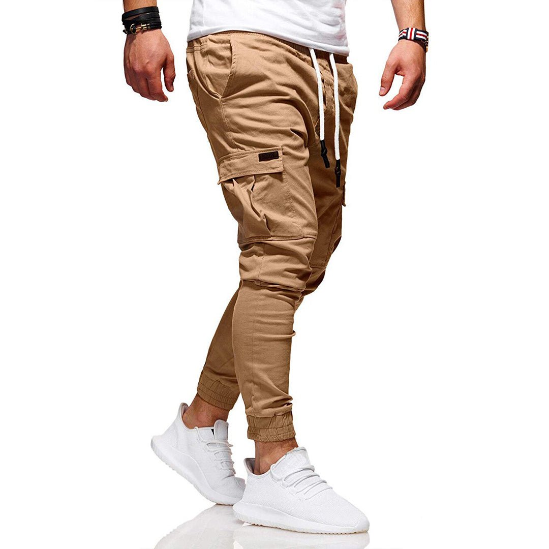 Tomáš – Pánské Cargo Joggingové Kalhoty – Moderní Streetwear Volnočasové Kalhoty s Kapsami a Elastickým Pasem, Outdoor & Každodenní Použití | | Elora Praha