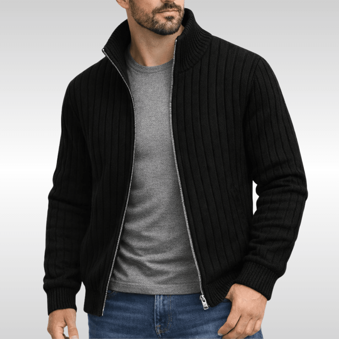 Tiberius™ – Elegantní cardigan se zipem | | Elora Praha