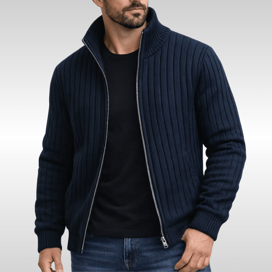 Tiberius™ – Elegantní cardigan se zipem | | Elora Praha