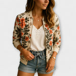 Kaelin - Stylová bomber bunda s květinami | | Elora Praha