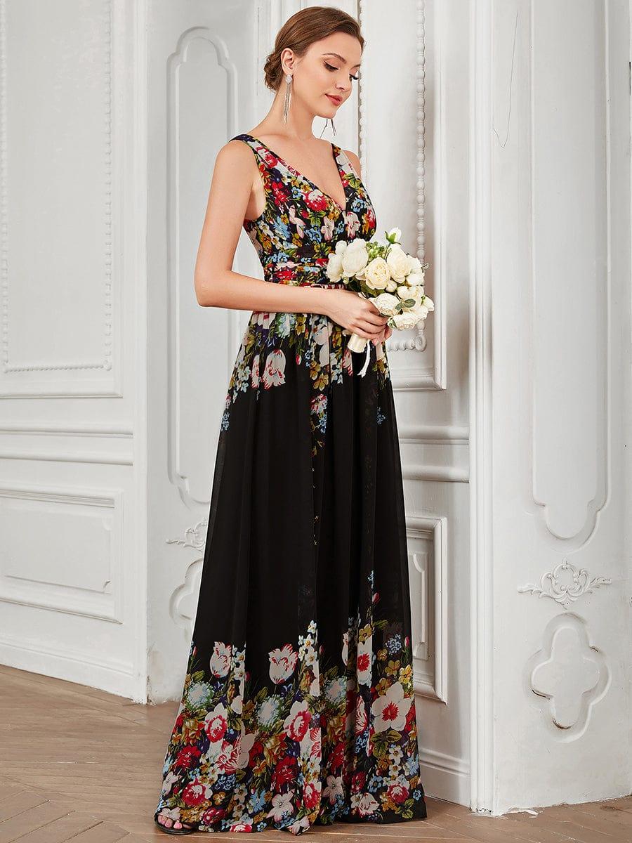 večerní šaty HUSH|V výstřih bez rukávů s plisováním z chiffon | Evening Dresses | Elora Praha