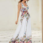večerní šaty HUSH|V výstřih bez rukávů s plisováním z chiffon | Evening Dresses | Elora Praha