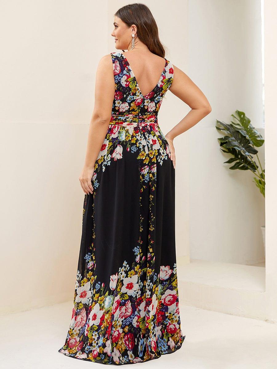 večerní šaty HUSH|V výstřih bez rukávů s plisováním z chiffon | Evening Dresses | Elora Praha