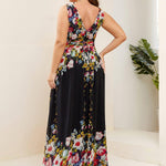 večerní šaty HUSH|V výstřih bez rukávů s plisováním z chiffon | Evening Dresses | Elora Praha