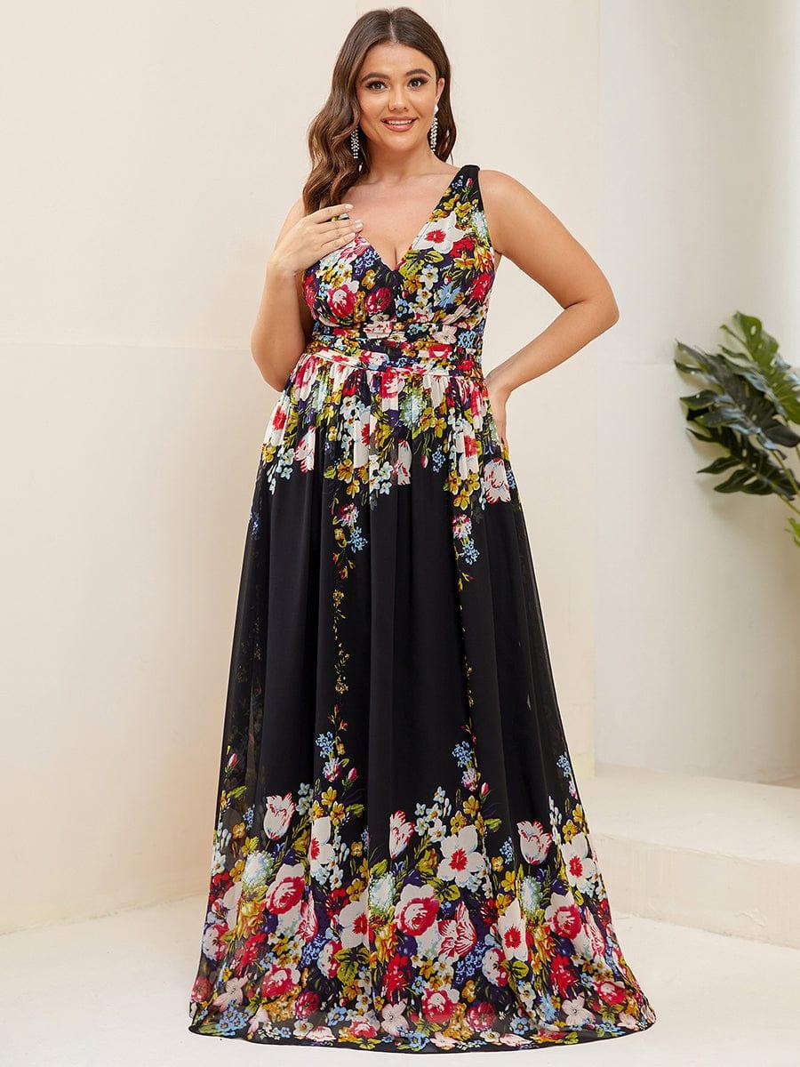 večerní šaty HUSH|V výstřih bez rukávů s plisováním z chiffon | Evening Dresses | Elora Praha