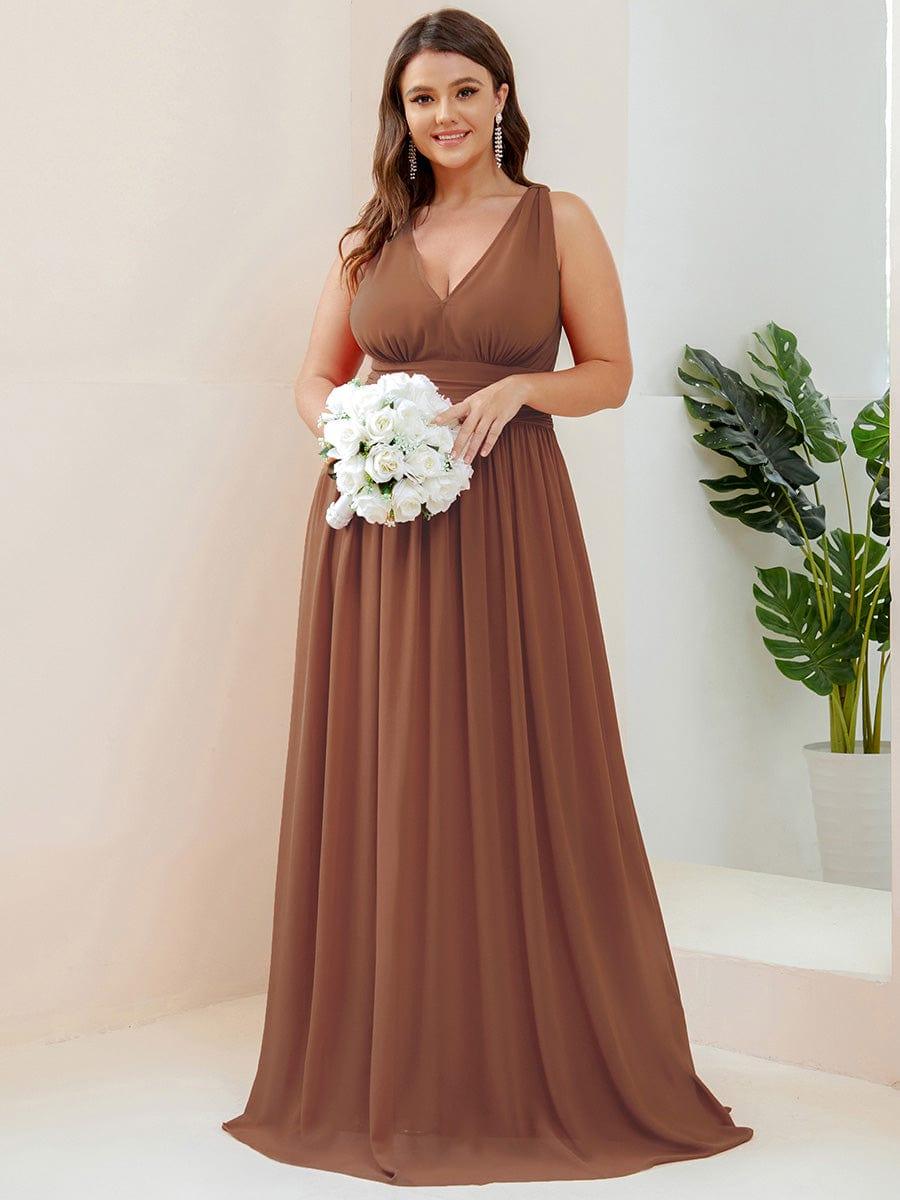 večerní šaty HUSH|V výstřih bez rukávů s plisováním z chiffon | Evening Dresses | Elora Praha
