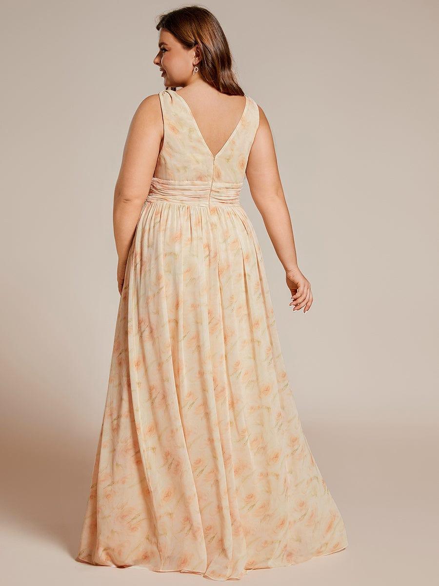 večerní šaty HUSH|V výstřih bez rukávů s plisováním z chiffon | Evening Dresses | Elora Praha