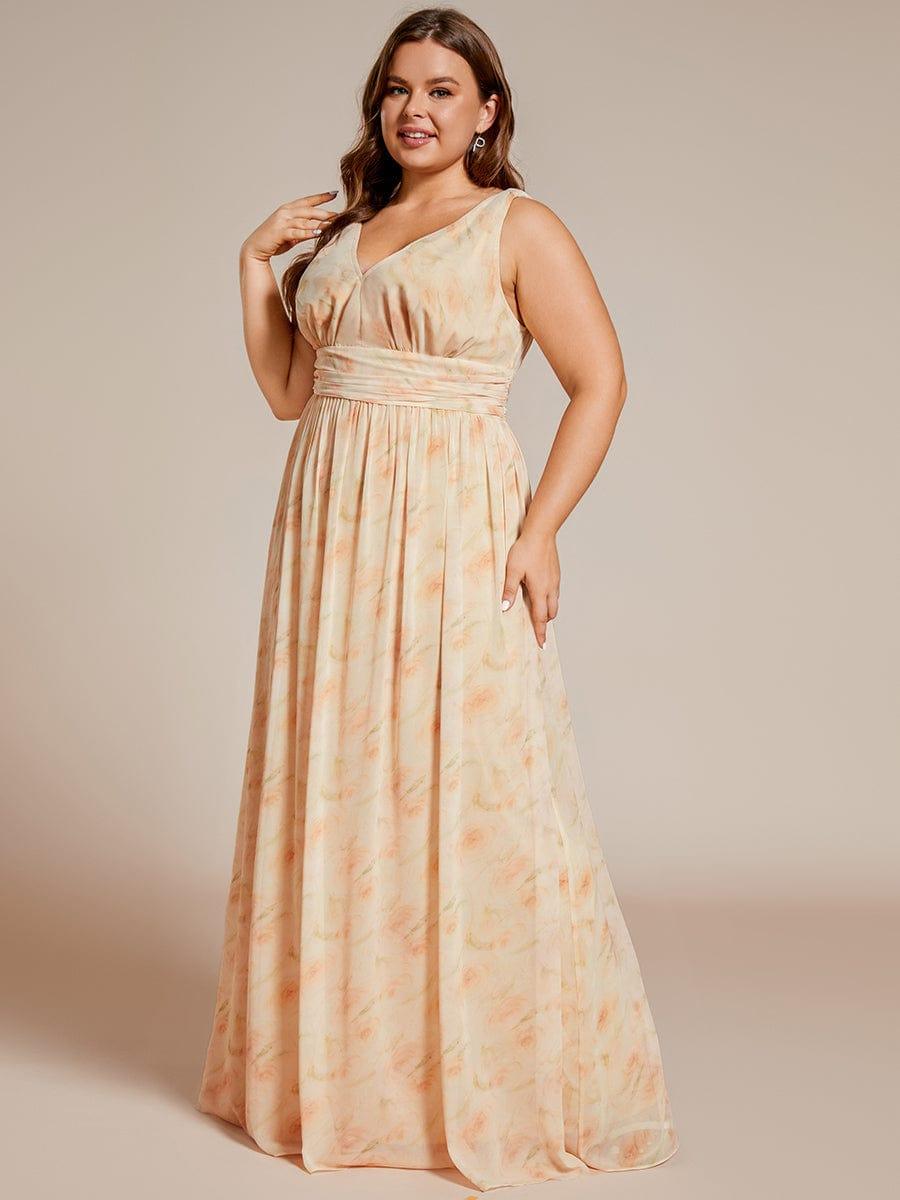 večerní šaty HUSH|V výstřih bez rukávů s plisováním z chiffon | Evening Dresses | Elora Praha