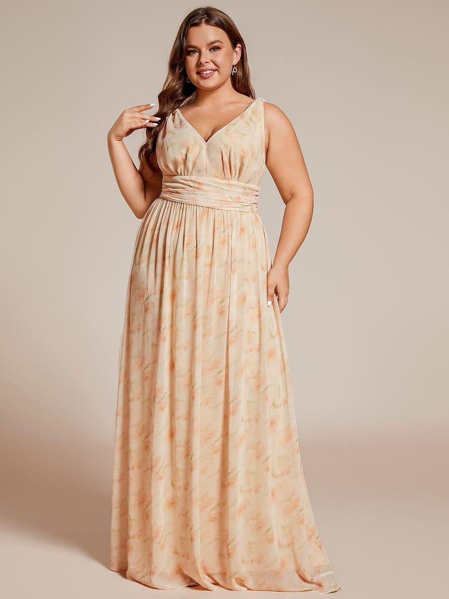 večerní šaty HUSH|V výstřih bez rukávů s plisováním z chiffon | Evening Dresses | Elora Praha