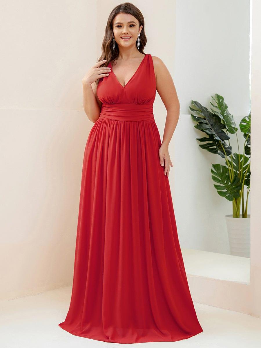 večerní šaty HUSH|V výstřih bez rukávů s plisováním z chiffon | Evening Dresses | Elora Praha