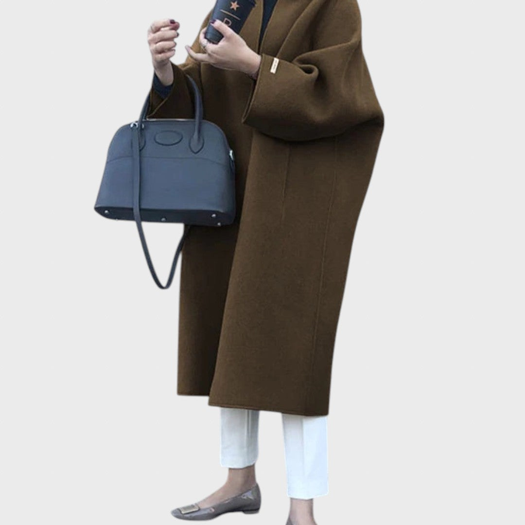 Lukrecija | Elegantní dlouhý vlněný kabát