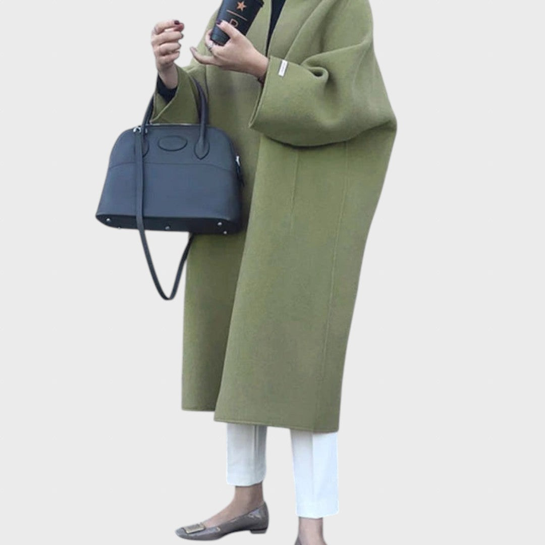 Lukrecija | Elegantní dlouhý vlněný kabát