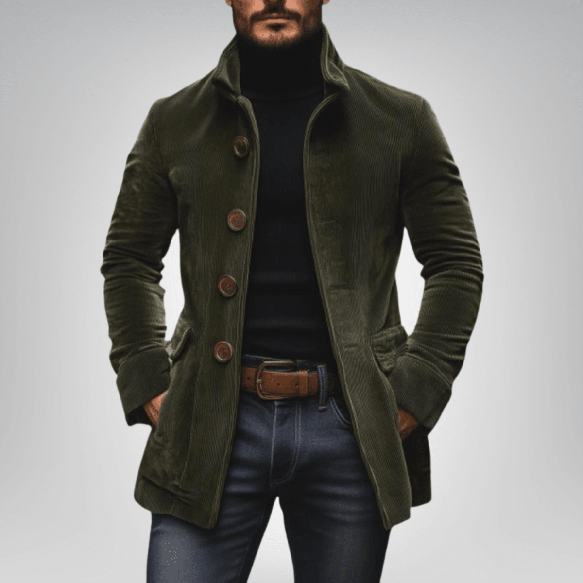 Jakub - Hnědý kordový blazer | | Elora Praha