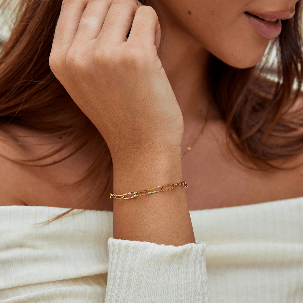Zlatý náramek s klipy | Bracelet | Elora Praha