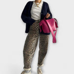 Carina™ - Retro džíny s leopardím vzorem | | Elora Praha
