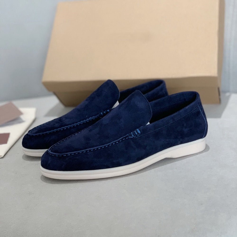 Tomáš – Elegantní Casual Semišové Pánské Slipony | | Elora Praha