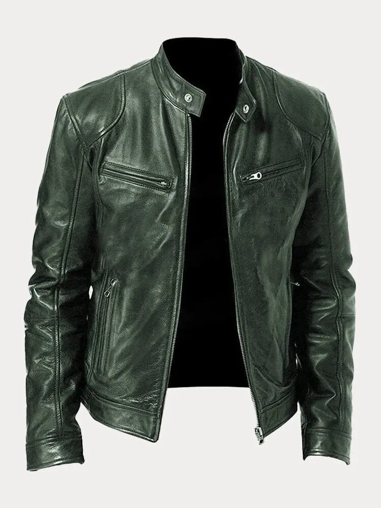Viktor – Casual Kožená Bunda Nadčasový Design | | Elora Praha